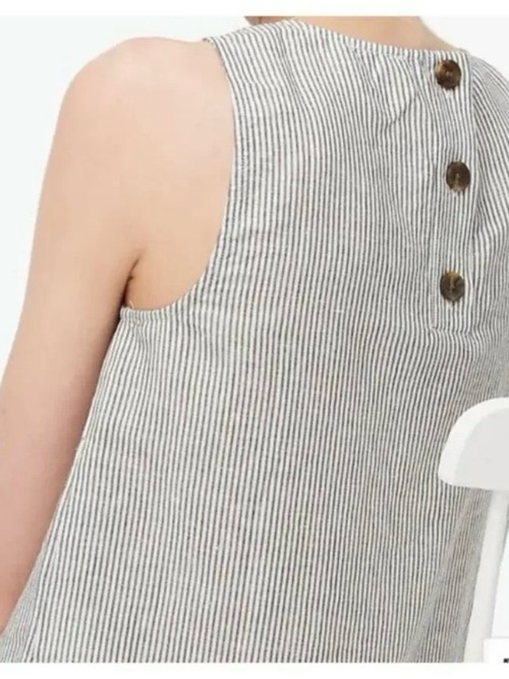 J. Crew Striped Gray Tank Top - Picture 3 of 7